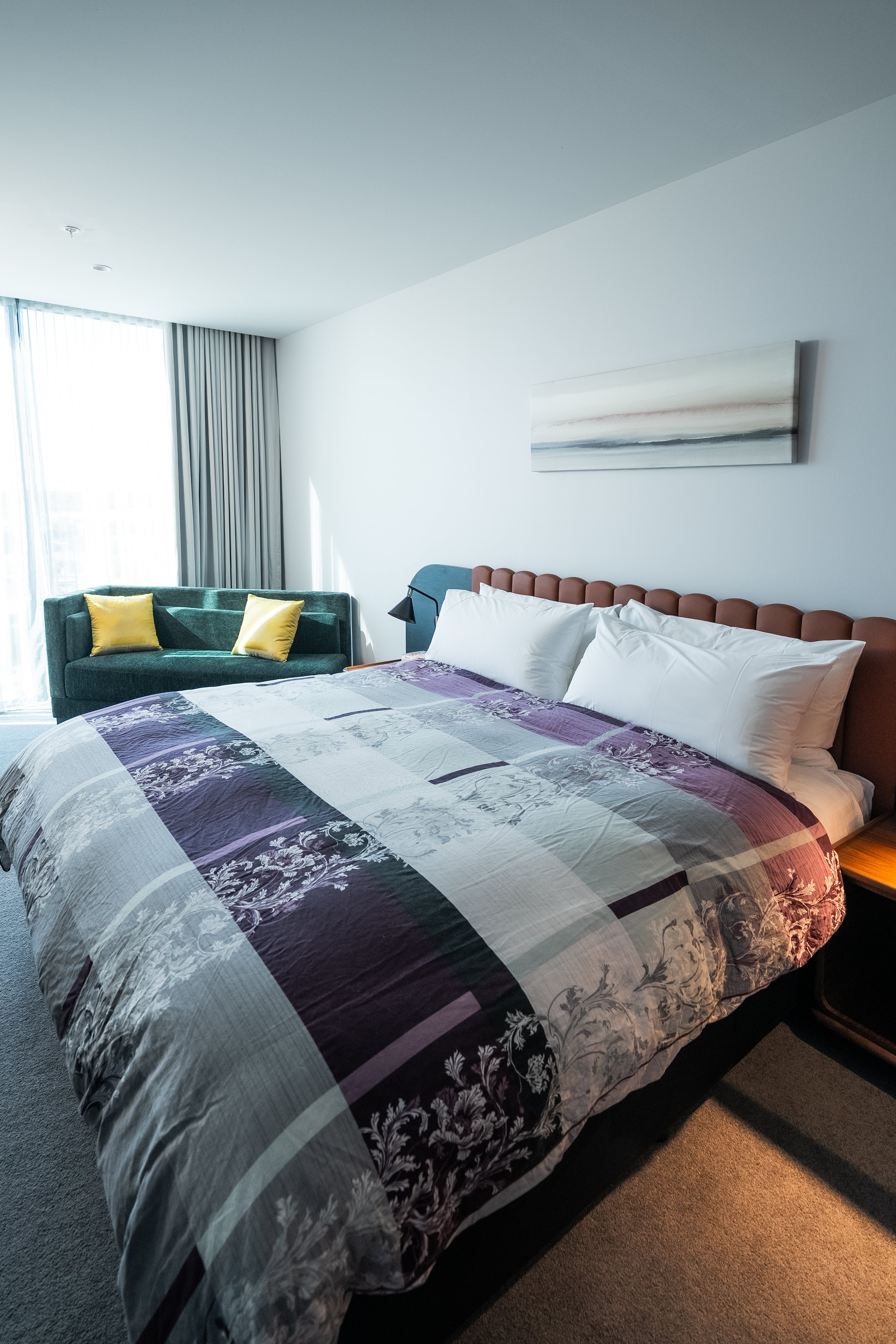 Indulge in pure comfort with a soft-touch down quilt that enhances restful, uninterrupted sleep.