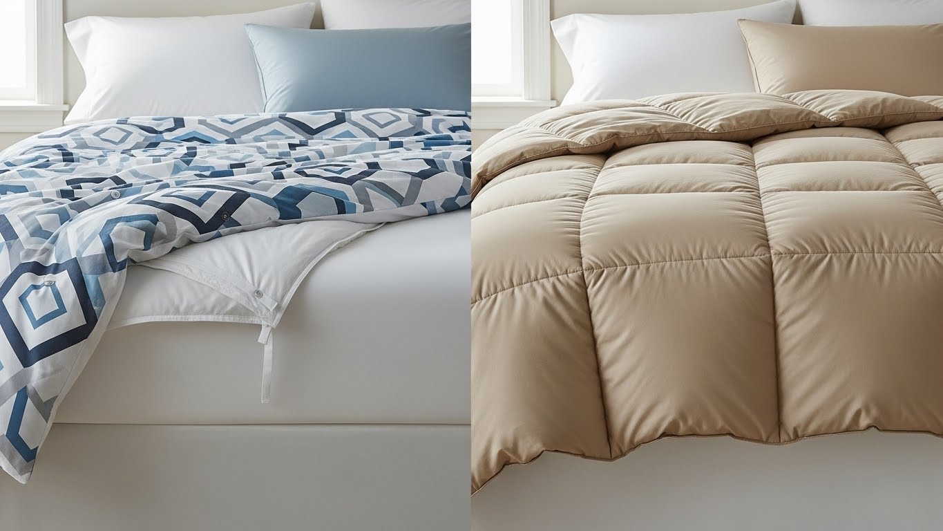 What is the difference between a duvet and a comforter?
