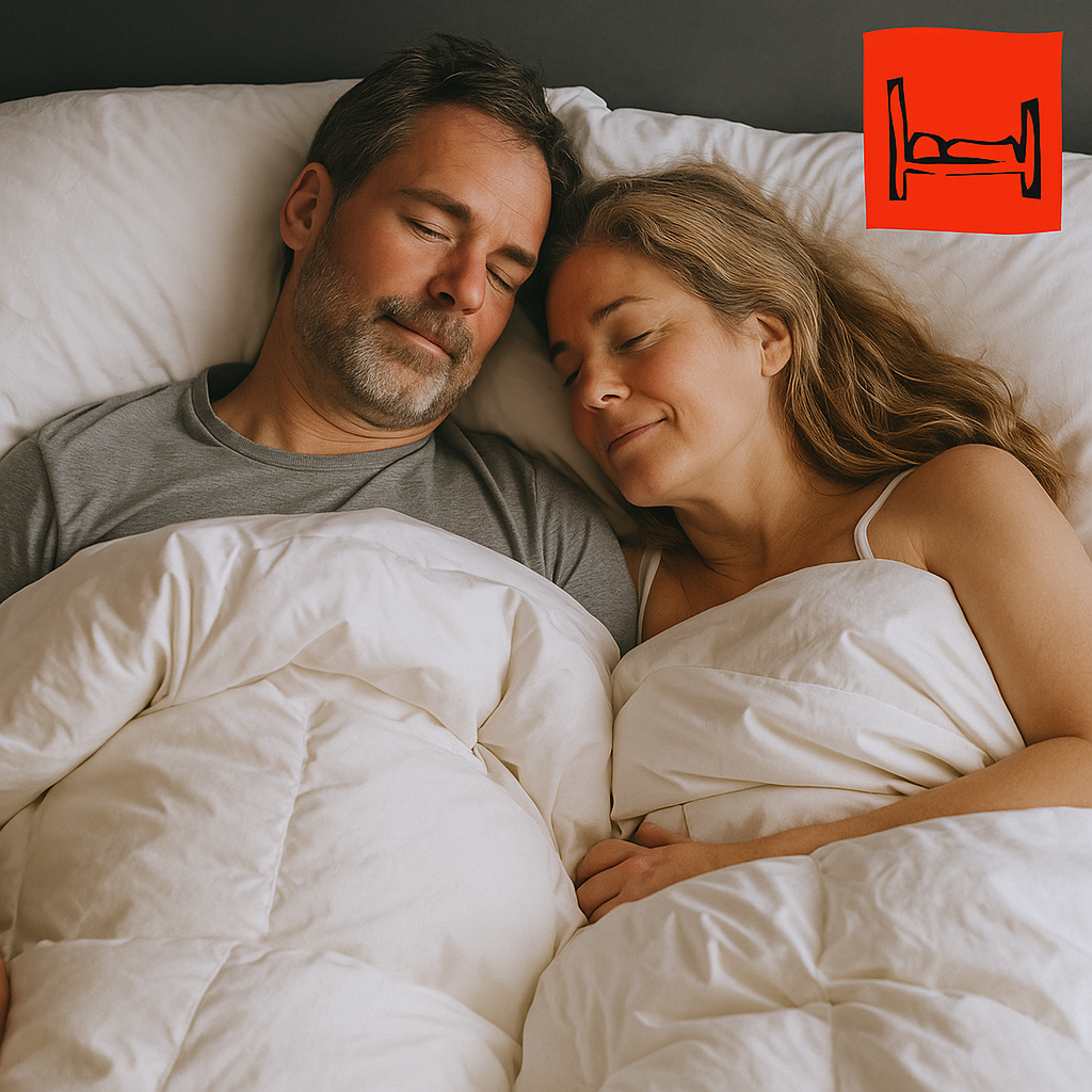 What is a His & Her Goose Down Blanket?