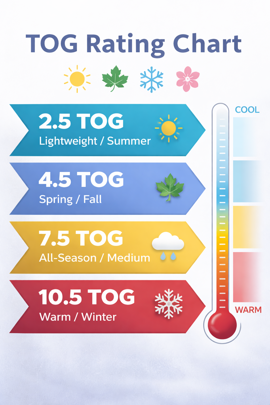 What is TOG Warmth Rating in Goose Down Blankets?