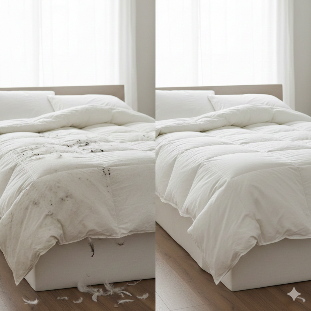 What is the lifespan of cheap vs premium down quilts?