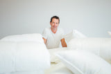 Single Bed Baffle Boxed Quilt 95% Premium Polish Goose Down 3 Blanket Warmth German Batiste TE100