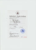 Eiderdown Certificate of Authenticy