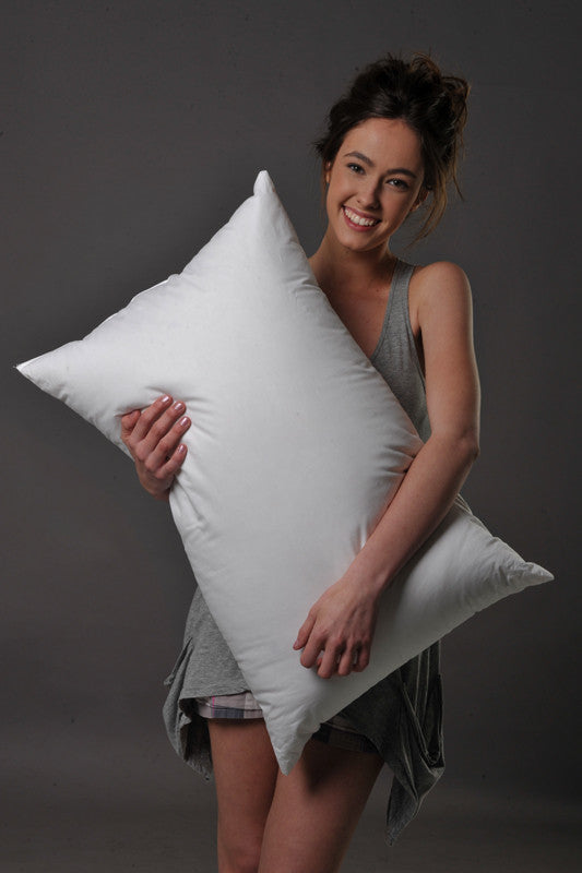 Standard Size Pillow 95% Siberian Snow Goose Down/5% Siberian Snow Goose Feather German Fine Batiste